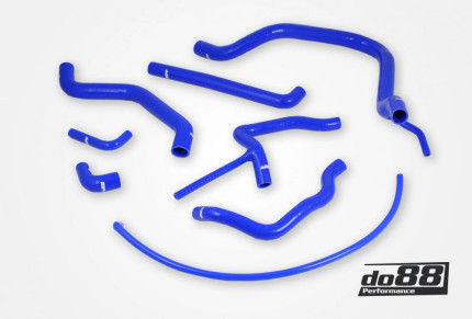 Kit Durites de Refroidissement et chauffage en silicone pour saab 900 Turbo 16 soupapes (BLEU) Chauffage