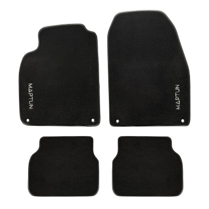 Complete set of black MapTun textile mats for saab 9.3 2004-2012 CV saab gifts: books, saab models and merchandise