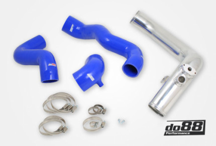 Conduit d'admission inox avec durites silicones Saab 9.3 1999-2002 (BLEUE) Moteur