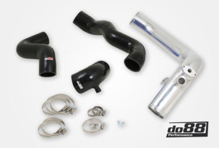 Conduit d'admission inox avec durites silicones Saab 9.3 1999-2002 (NOIRES) Nouveautés