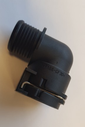 Radiator water hose connector, Saab 9.3 NG 2003-2011 New PRODUCTS